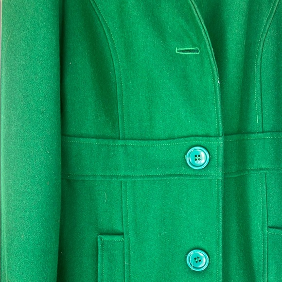 Green Women's Coat - Picture 4 of 6